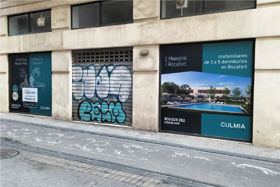 Campaña de Street Marketing y señalización de Valencia en fallas
