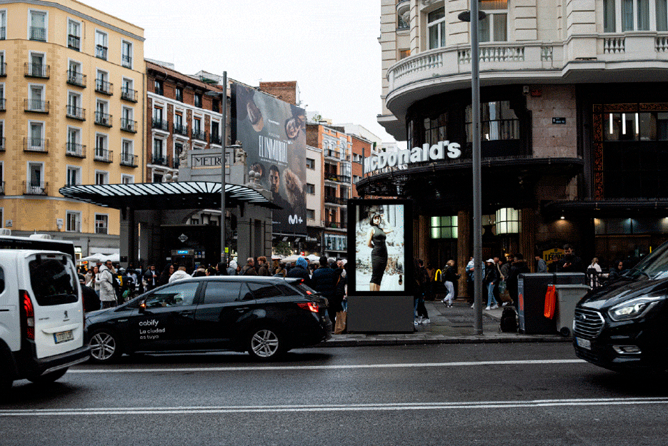 Campaña de publicidad exterior en Madrid
